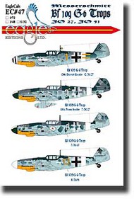  EagleCal Decals  1/72 Bf.109G-6 Trop EL72047