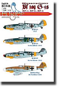  EagleCal Decals  1/72 Bf.109G-4s EL72048
