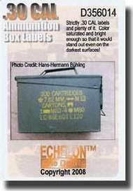0.30 Cal Ammo Box labels #ECH356014