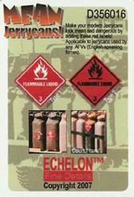  Echelon Fine Details  1/35 Modern Hazmat Labels for "Mean" Jerry Cans ECH356016