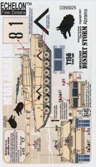  Echelon Fine Details  1/35 M1A1 Abrams Tanks of 3-67 Armor Tiger Brigade Operation Desert Storm ECH356025