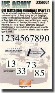 U.S. Army OIF Battalion Numbers Part 2 #ECH356031