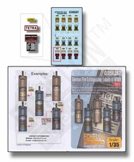  Echelon Fine Details  1/35 German Fire Extinguisher Labels of WW2 Part 1 ECH356287