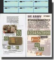  Echelon Fine Details  1/72 US Army OIF Battalion Numbers Pt.3 ECH726061