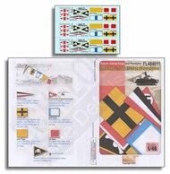  Echelon Fine Details  1/48 Panzer Signal Flags and Pennants (WW2) FL484011