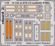  Eduard Accessories  1/35 Junkers Ju.87G-1/2 'Stuka' seatbelts STEEL EDU33334