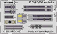  Eduard Accessories  1/32 Lockheed F-35C seatbelts STEEL EDU33336