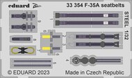  Eduard Accessories  1/32 Lockheed-Martin F-35A Lightning II seatbelts STEEL - Pre-Order Item EDU33354