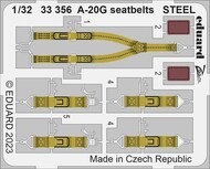  Eduard Accessories  1/32 Douglas A-20G Havoc seatbelts STEEL - Pre-Order Item EDU33356