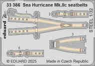 Hawker Sea Hurricane Mk.IIc seatbelts STEEL #EDU33386