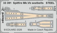 Supermarine Spitfire Mk.Vb seatbelts STEEL #EDU33391