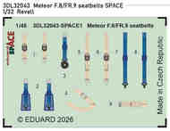 Gloster Meteor F.8/FR.9 seatbelts SPACE #EDU3DL32043