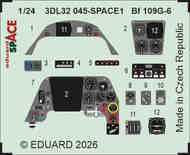  Eduard Accessories  1/32 Messerschmitt Bf.109G-6 SPACE EDU3DL32045