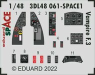  Eduard Accessories  1/48 de Havilland Vampire F.3 SPACE EDU3DL48061
