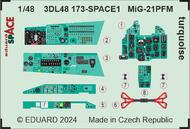  Eduard Accessories  1/48 Mikoyan MiG-21PFM turquoise SPACE EDU3DL48173