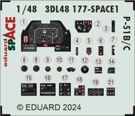  Eduard Accessories  1/48 North-American P-51B/C SPACE EDU3DL48177