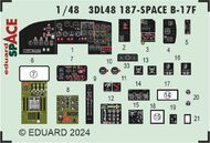  Eduard Accessories  1/48 Boeing B-17F Flying Fortress SPACE EDU3DL48187