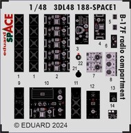  Eduard Accessories  1/48 Boeing B-17F Flying Fortress radio compartment SPACE EDU3DL48188