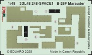 Martin B-26F Marauder cockpit insulation & armour plates SPACE #EDU3DL48248
