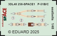North-American P-51B/C seatbelts SPACE set EDU3DL48258