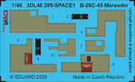 Martin B-26C-45 Marauder cockpit insulation & armour plates SPACE #EDU3DL48295