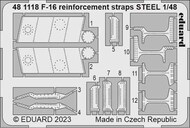  Eduard Accessories  1/48 Lockheed-Martin F-16D reinforcement straps STEEL EDU481118