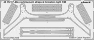  Eduard Accessories  1/48 McDonnell F-4G Phantom  reinforcement straps & formation lights EDU481121