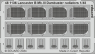  Eduard Accessories  1/48 Avro Lancaster B Mk.III Dambuster radiators EDU481136