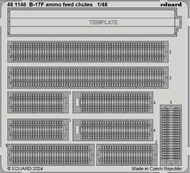  Eduard Accessories  1/48 Boeing B-17F Flying Fortress ammo feed chutes EDU481148