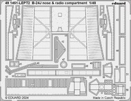 Consolidated B-24J Liberator nose & radio compartment #EDU491451