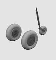 Messerschmitt Bf.109K-4 wheels #EDU632206