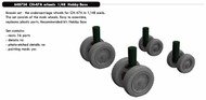  Eduard Accessories  1/48 Boeing CH-47A Chinook wheels with weighted tyre effect EDU648734