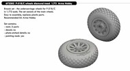  Eduard Accessories  1/72 North-American  P-51B/C wheels with weighted tyre effect diamond tread EDU672282