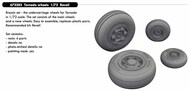  Eduard Accessories  1/72 Panavia Tornado  wheels with weighted tyre effect EDU672283