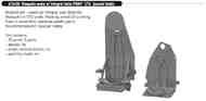  Eduard Accessories  1/72 de Havilland Mosquito seats w/ integral belts PRINT EDU672428