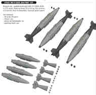GBU-31 (V)1/B JDAM (3D-Printed) Brassin set - guided bomb unit GBU-31 (V)1/B JDAM in scale. #EDU672453