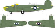 Consolidated B-24D Liberator US national insignia #EDUCX701
