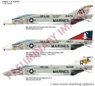 McDonnell F-4B Phantom MARINES Decals #EDUD48095