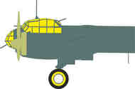 Junkers Ju.88A-4 Tface canopy frame paint mask (inside & outside) #EDUEX1135