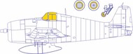  Eduard Accessories  1/48 Grumman F6F-5 Hellcat TFace (interior and exterior canopy masks) EDUEX866