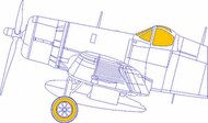  Eduard Accessories  1/48 Vought F4U-1A Corsair TFace (interior and exterior canopy masks) EDUEX903