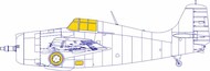 Grumman F4F-4 Wildcat TFace (interior and exterior canopy masks) #EDUEX904