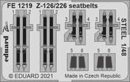  Eduard Accessories  1/48 Z-126/226 seatbelts STEEL EDUFE1219