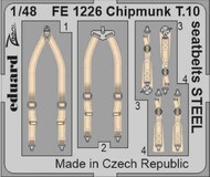  Eduard Accessories  1/48 de Havilland Chipmunk T.10 seatbelts STEEL EDUFE1226