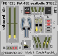  Eduard Accessories  1/48 Boeing F/A-18E Super Hornet seatbelts STEEL EDUFE1228