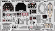  Eduard Accessories  1/48 North-American P-51D-20 Mustang Weekend Details EDUFE1231