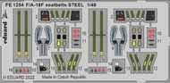  Eduard Accessories  1/48 Boeing F/A-18F Hornet seatbelts STEEL EDUFE1254