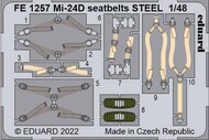  Eduard Accessories  1/48 MiL Mi-24D Hind seatbelts STEEL EDUFE1257