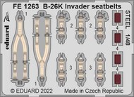 Eduard Accessories  1/48 Douglas B-26K Invader seatbelts STEEL EDUFE1263
