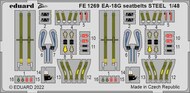  Eduard Accessories  1/48 Boeing EA-18G seatbelts STEEL EDUFE1269